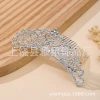 Silver fashionable children's crown wedding bride's hair accessory beauty pageant princess elegant crystal headwear accessory hair comb crown Application Scenario